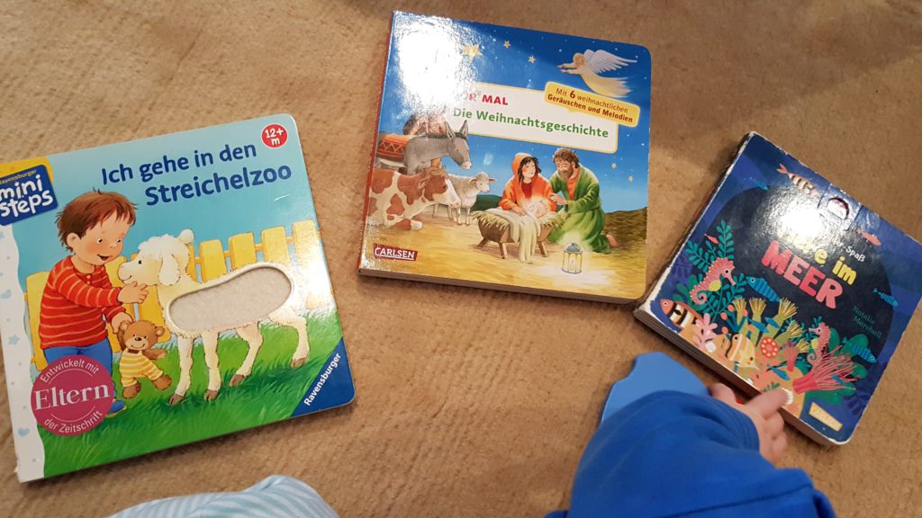 Bücherempfehlung für Babys und Kleinkinder Weihnachtsgeschenk, Hörbücher Fühlbücher